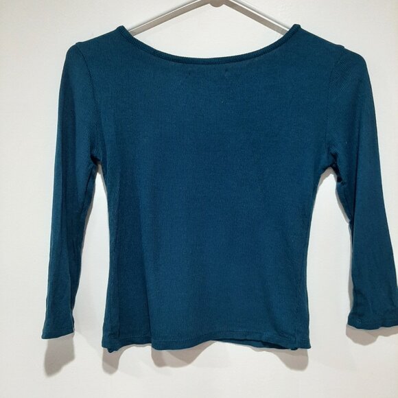 American eagle cropped ribbed crochet boho top - Picture 2 of 9